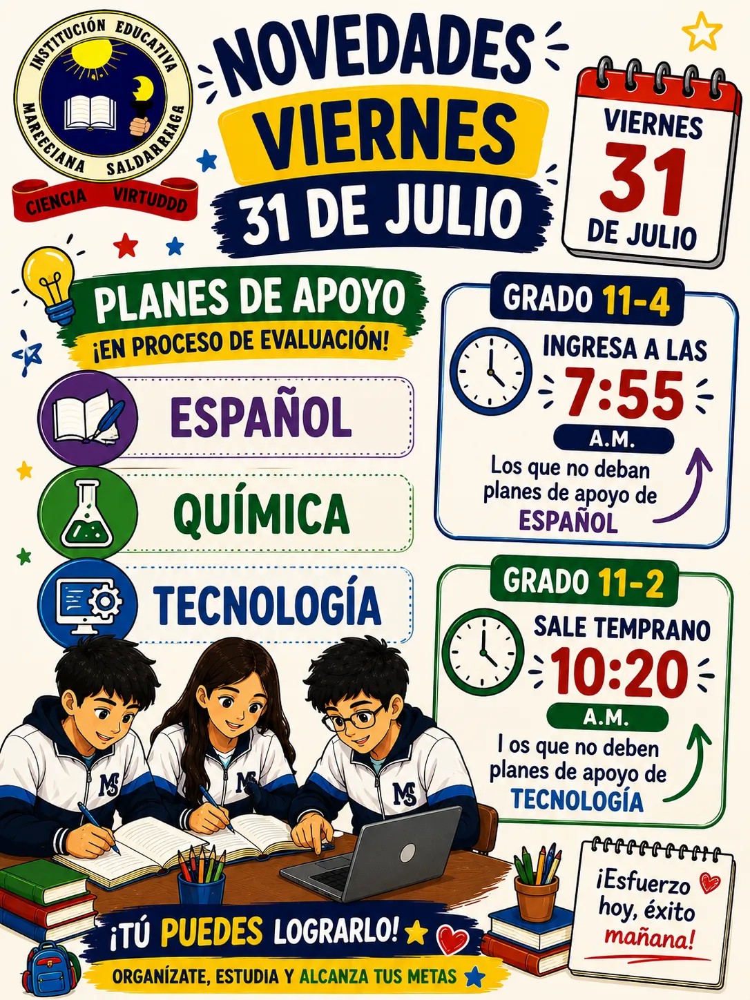 Novedades 31 julio viernes